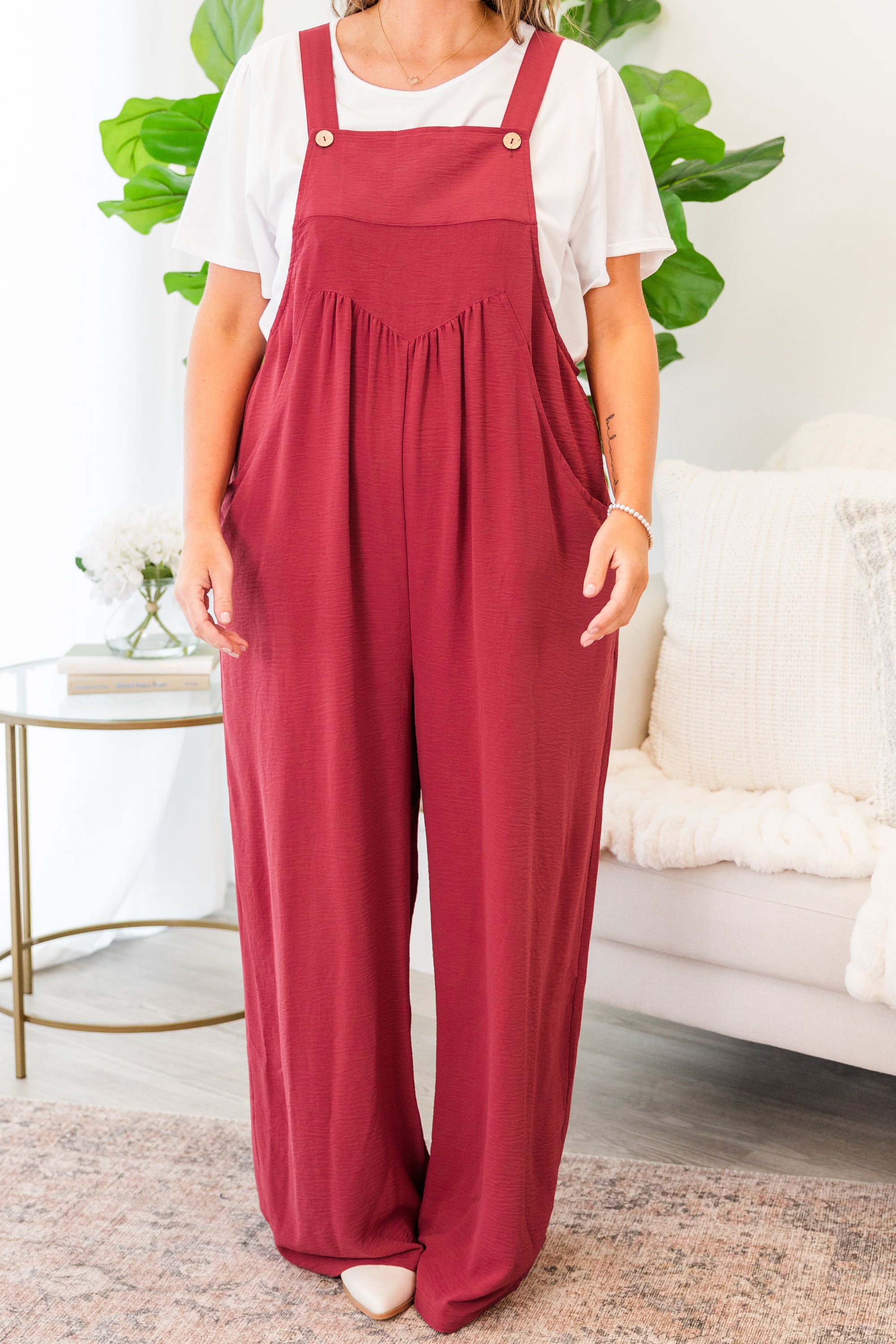 Got To Laugh Jumpsuit. Rose