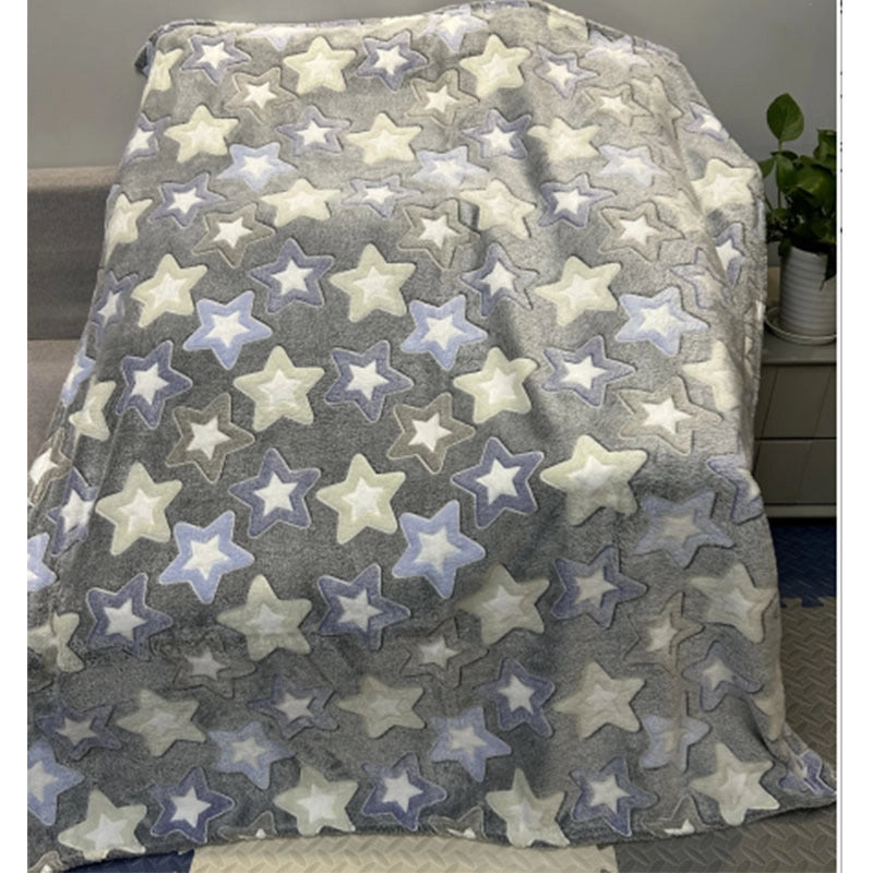 Vacation Solid Color Polyester Velvet Blanket