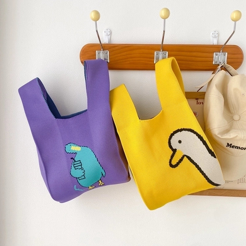 Women's Small All Seasons Polyester Animal Cute Square Open Handbag