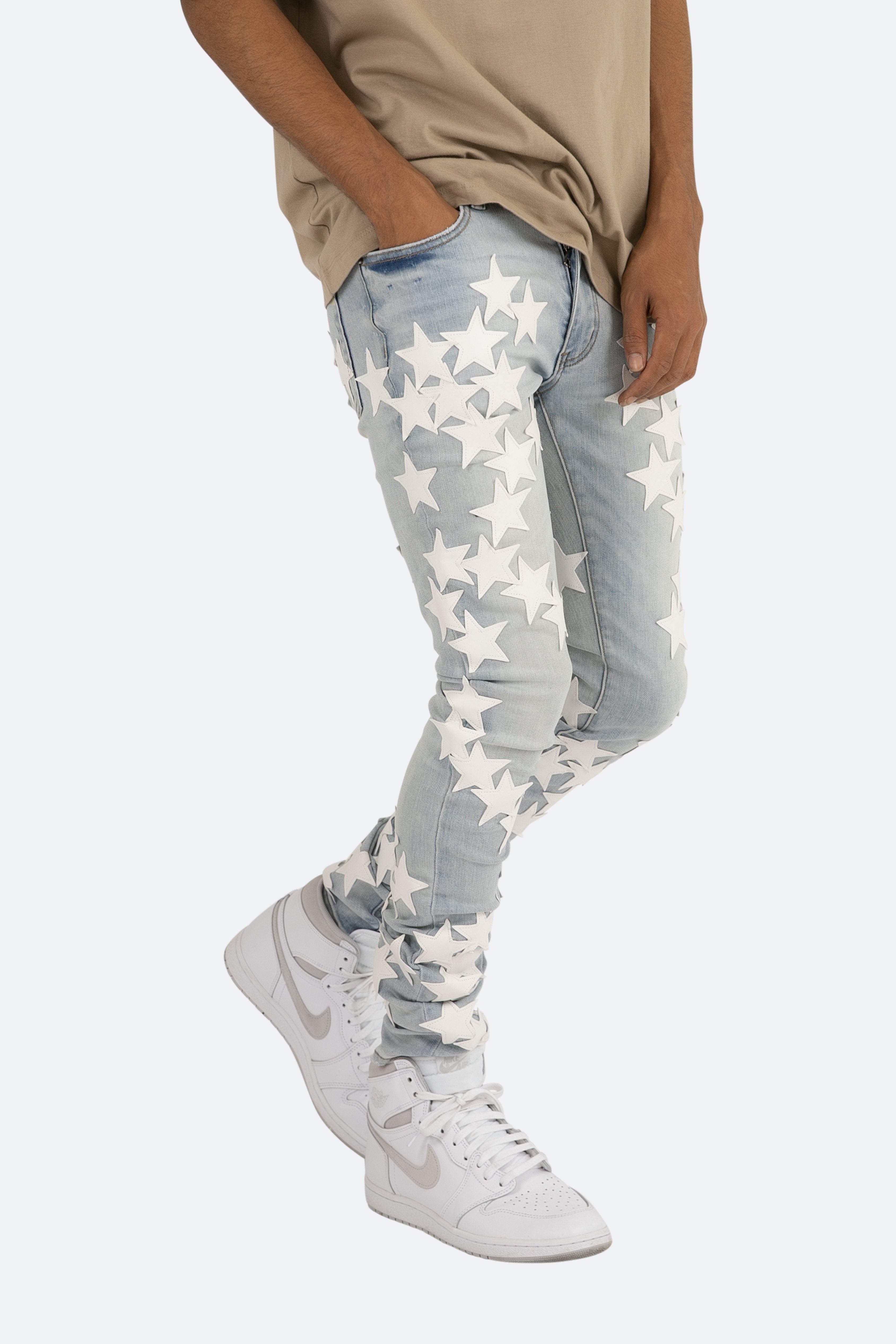 X255 Star Skinny Denim - Light Blue