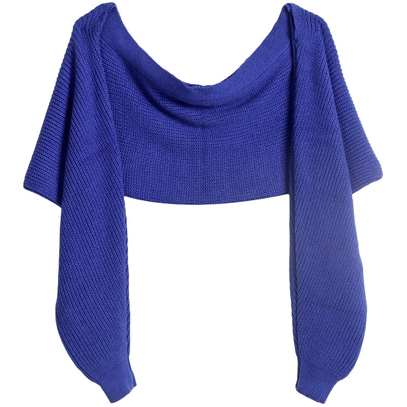 Unisex Casual Minimalist Solid Color Acrylic Shawl
