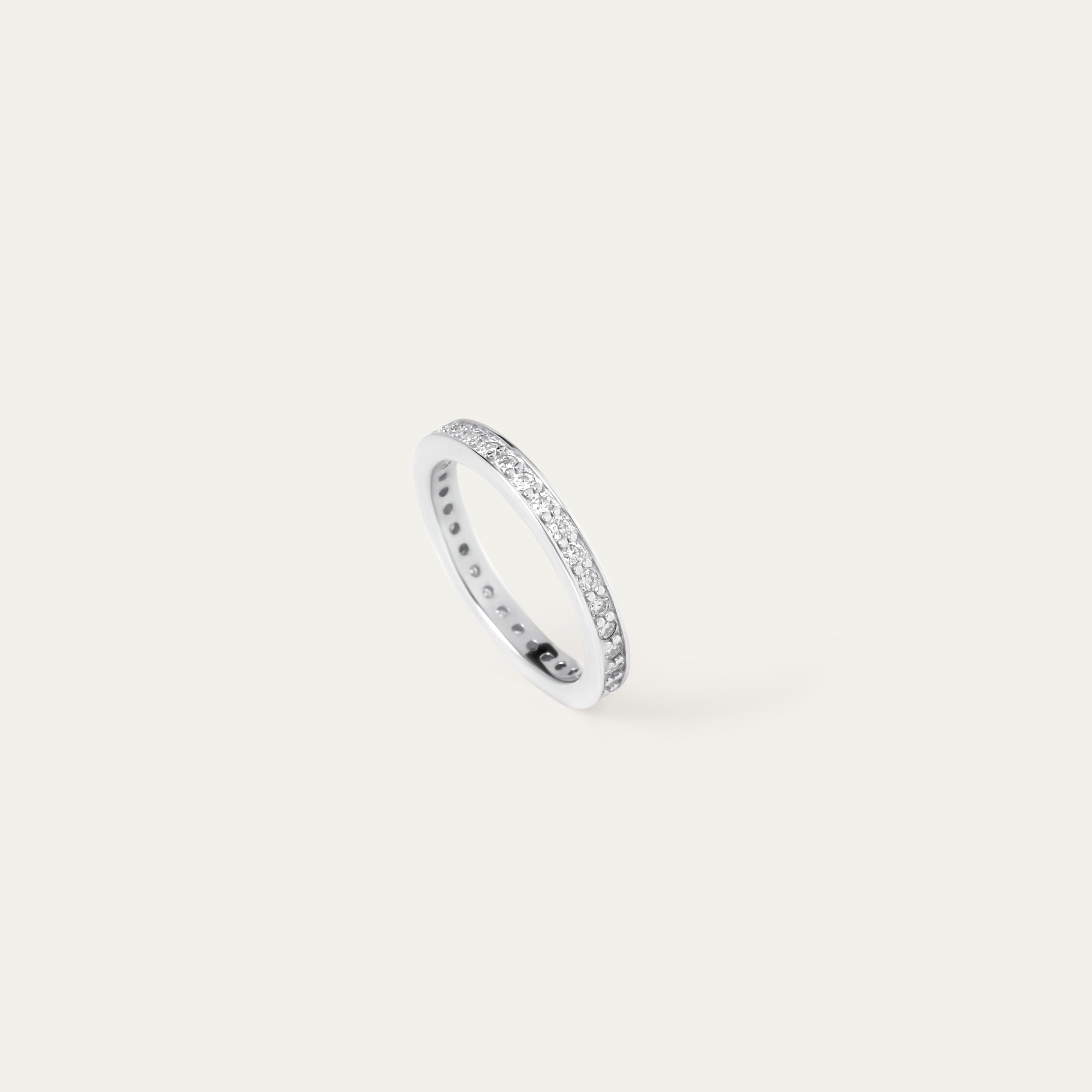 Ethera 0.70ct Moissanite Ring (925 Sterling Silver. Size 8)