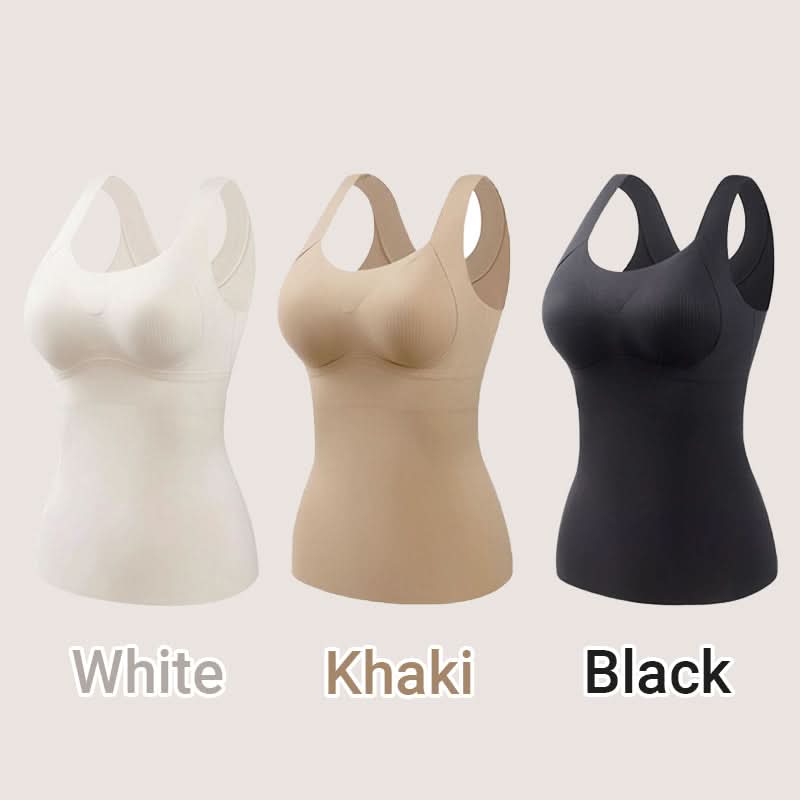 Koop er 2 en krijg er 1 gratis] Dames Thermische Tanktops met Ingebouwde BH