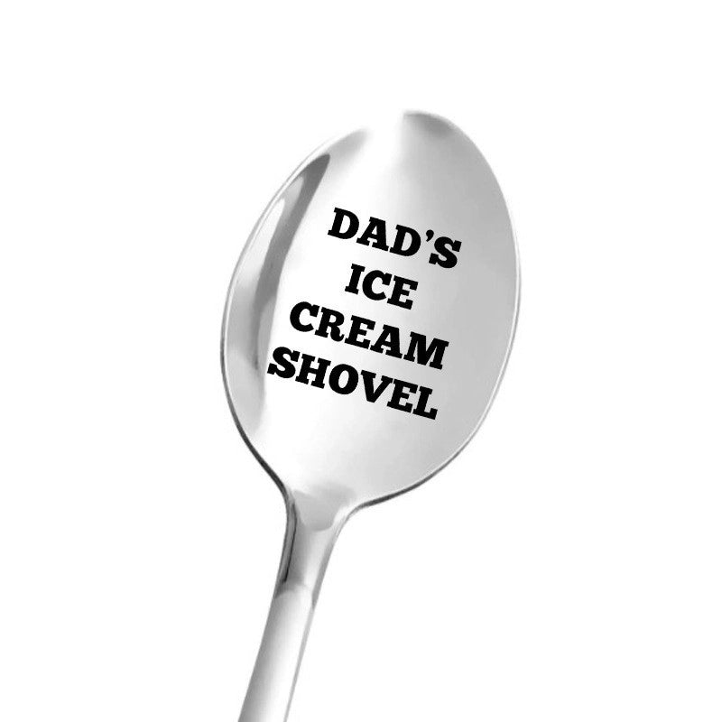 Fashion Letter Stainless Steel Spoon