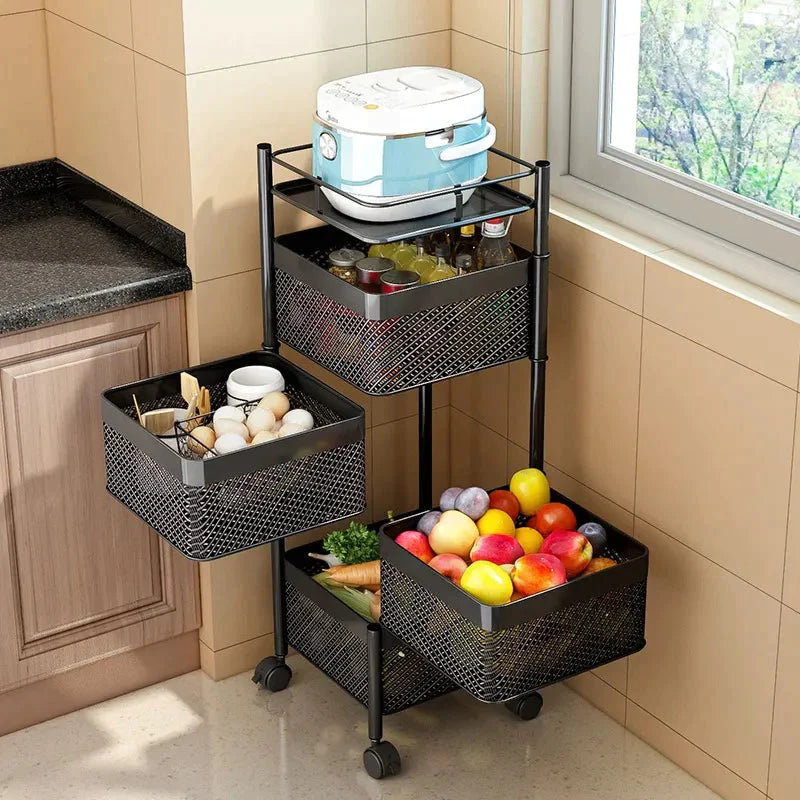 Premium Square Metal Trolley By MATRIX