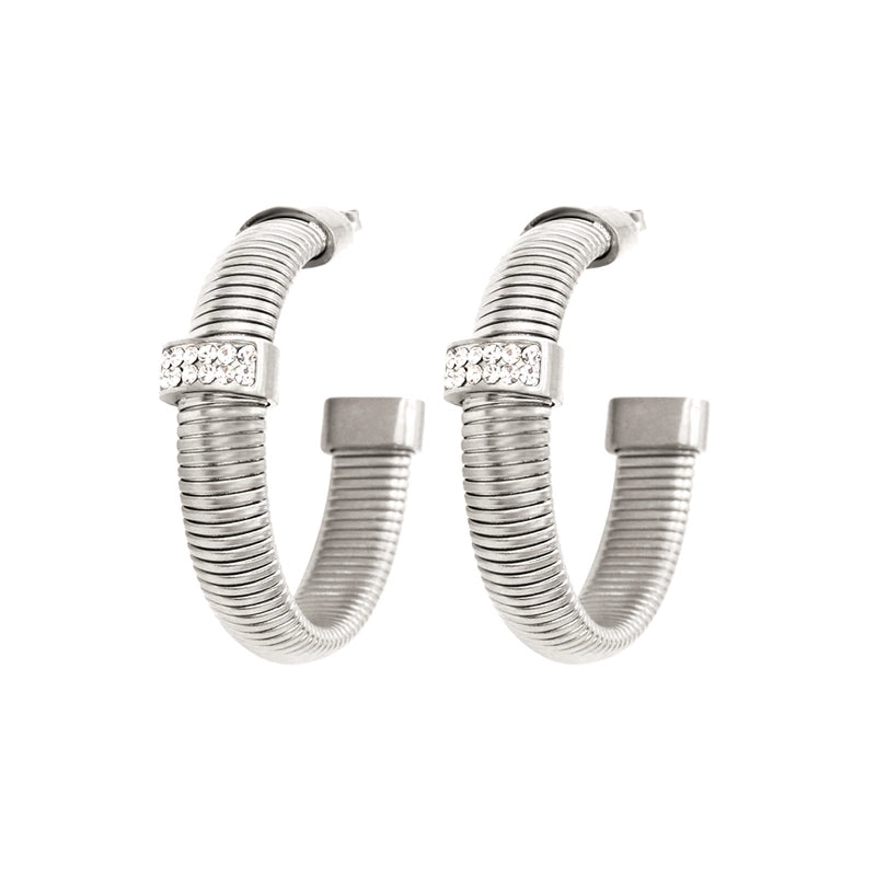 Hip-Hop Minimalist Commute Geometric 304 Stainless Steel 316 Stainless Steel  Zircon 18K Gold Plated Inlay Bracelets Earrings Necklace
