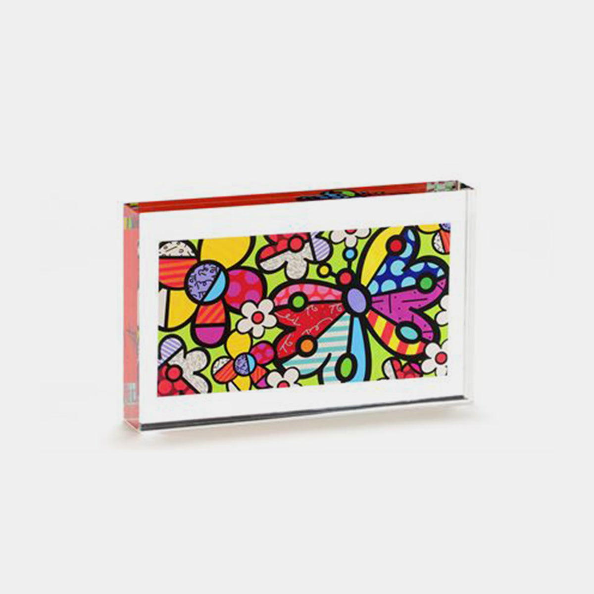 Britto Butterfly Glass Block