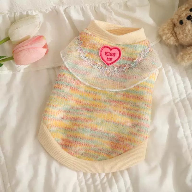 Multi-Color Soft Knitted Dog Cat Sweater