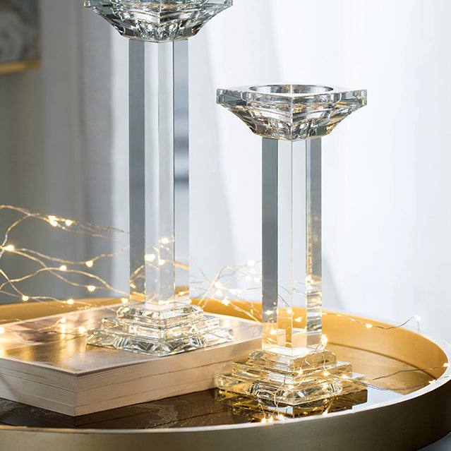 Halo Crystal Candlestand Large