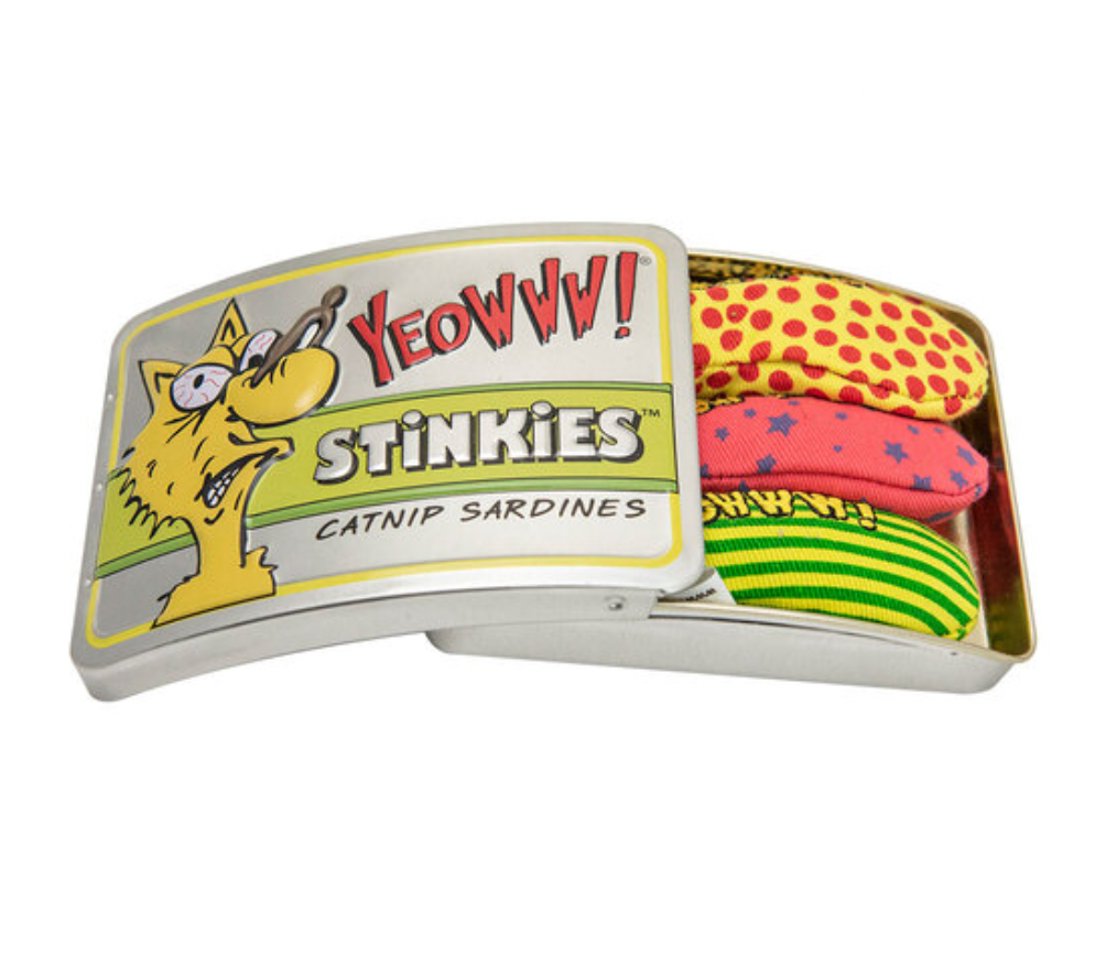 Yeowww! Tin of 3 Stinkies Cat Toy