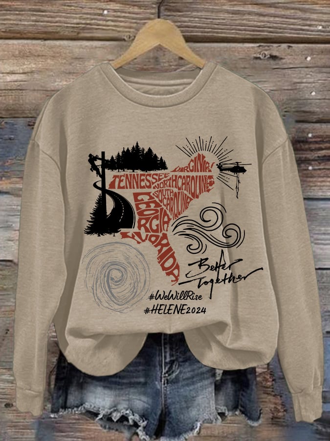 Hurricane Helen Disaster Relief Women's Sweatshirt