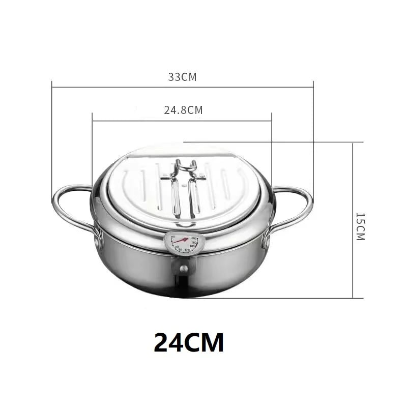 2023 Hot Sale—Stainless Steel Deep Frying Pot & Free shipping