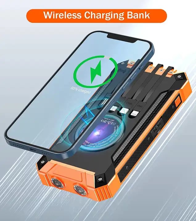 🔥Portable Wireless Solar Power Bank