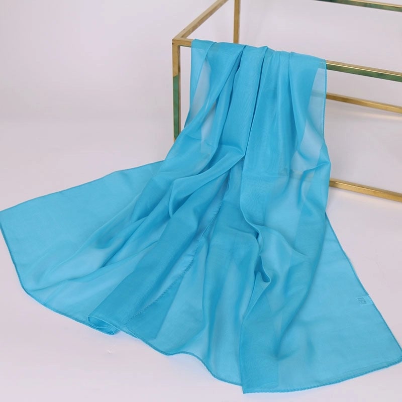 Women's Streetwear Solid Color Chiffon Scarves & Gloves