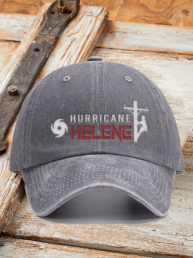 Vintagehurricane Helene Printed Baseball Cap