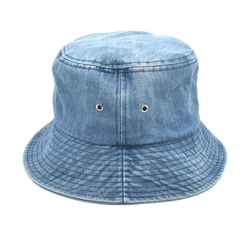 Unisex Minimalist Solid Color Wide Eaves Bucket Hat