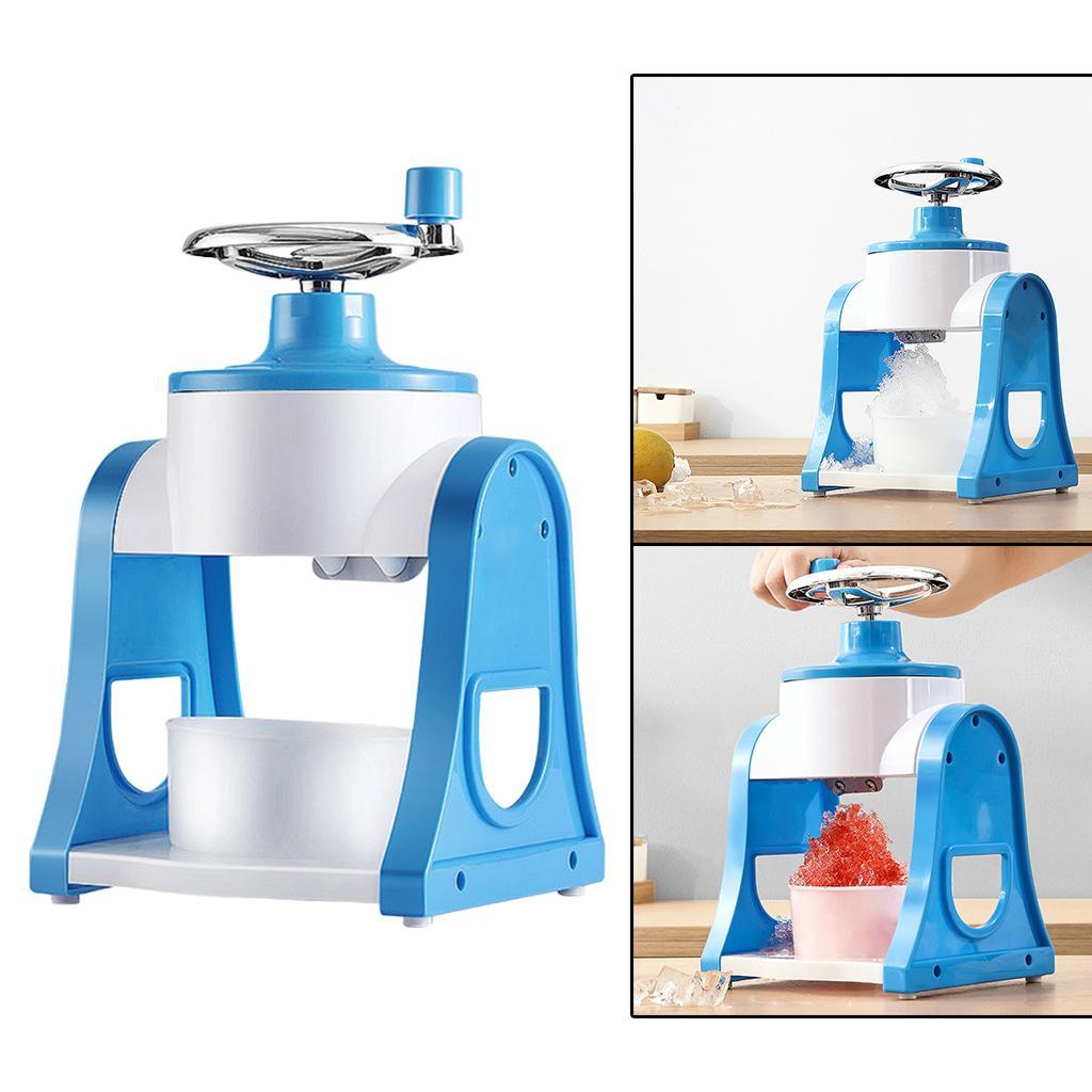 Portable Manual Ice Shaver Snow Ball Machine. Mini Ice Shaving Machine. Ice Cream Grinding Machine