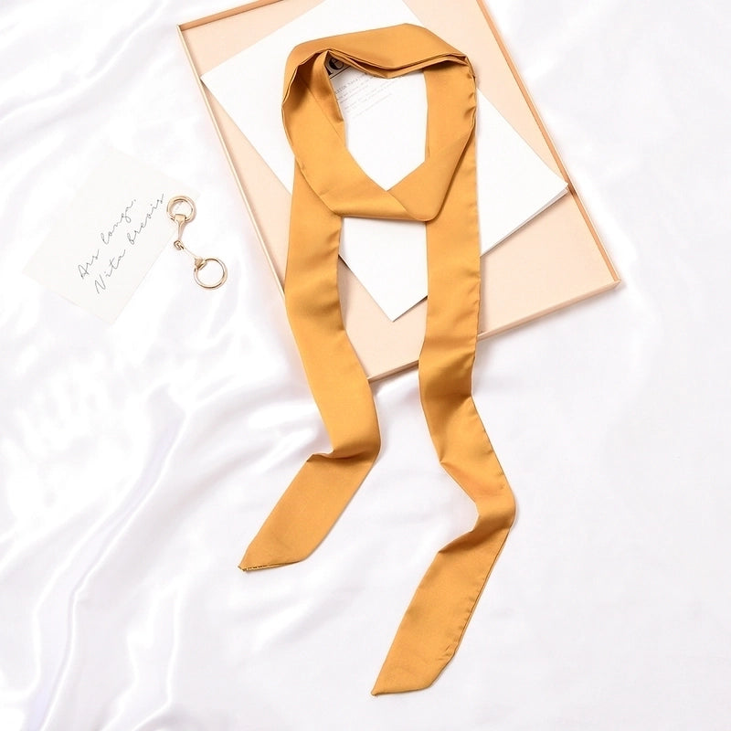 Women's Fashion Solid Color Satin Silk Scarves