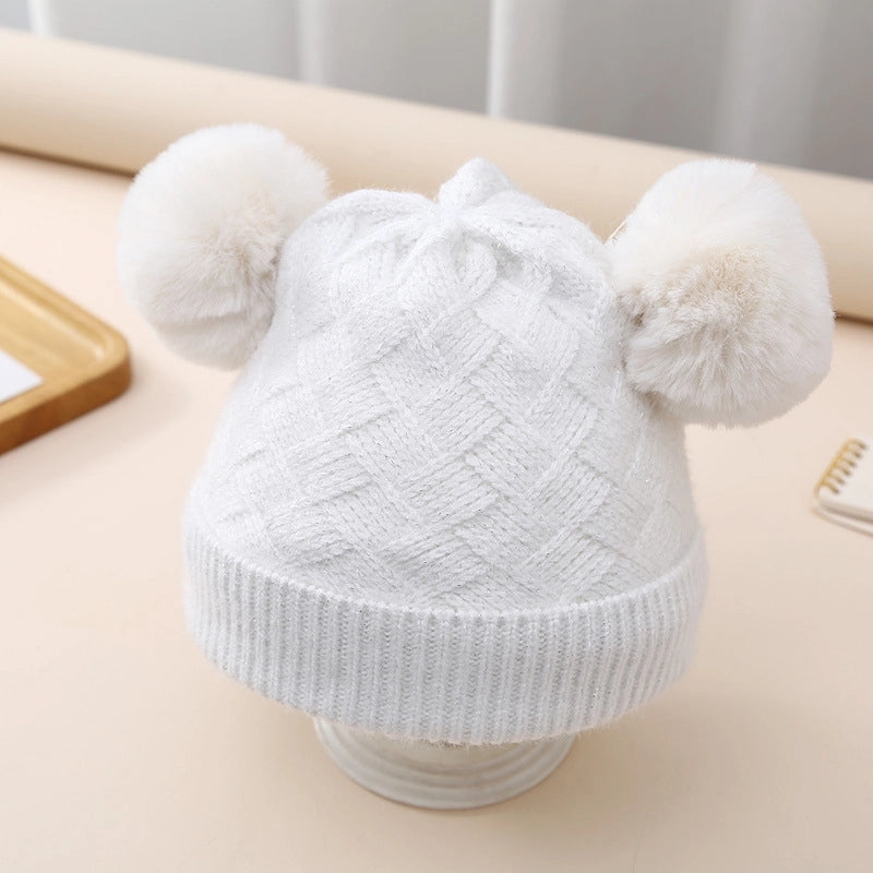 Children Unisex Basic Solid Color Beanie Hat