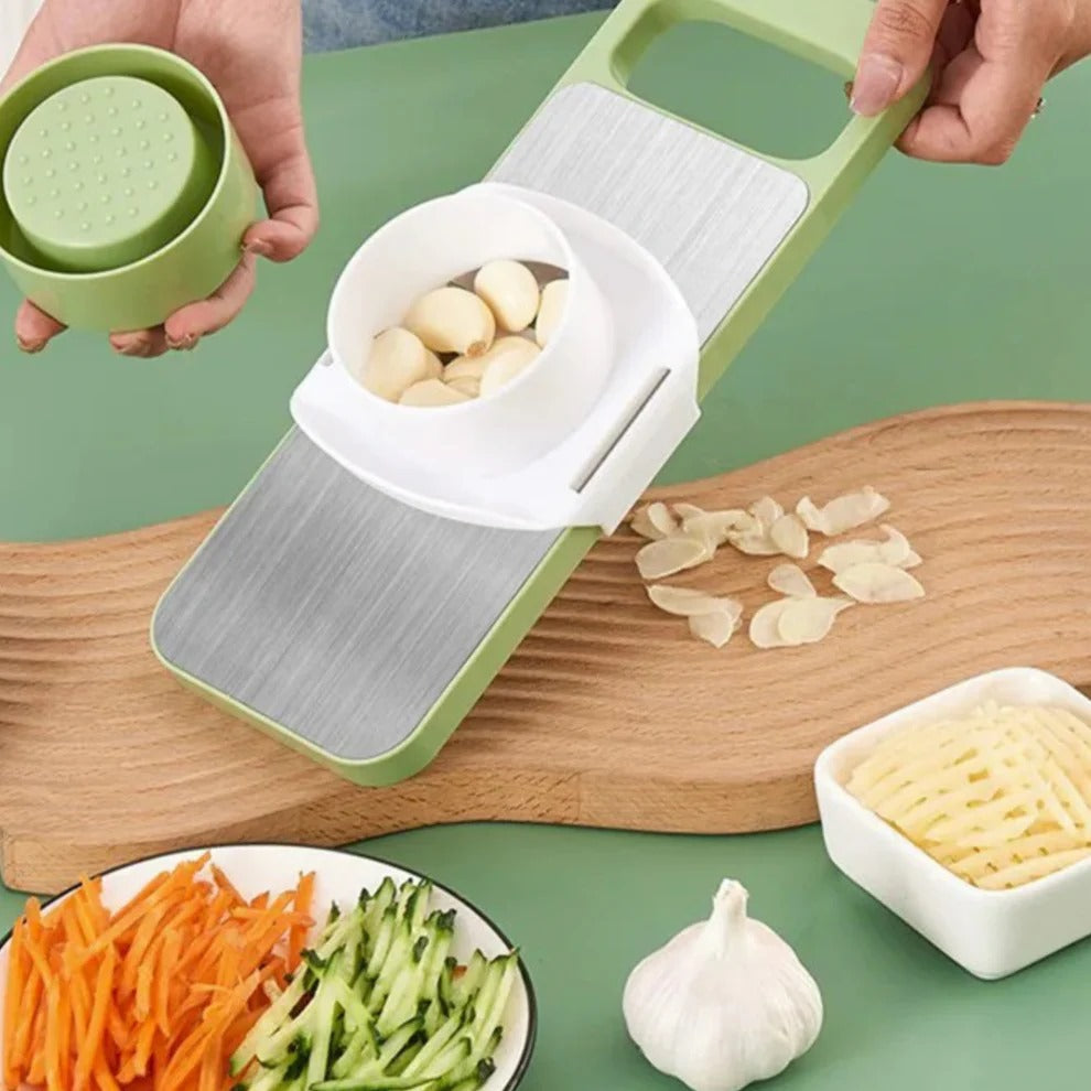 5in1 Vegetable Stainless Steel Cutter (with Box Packing)