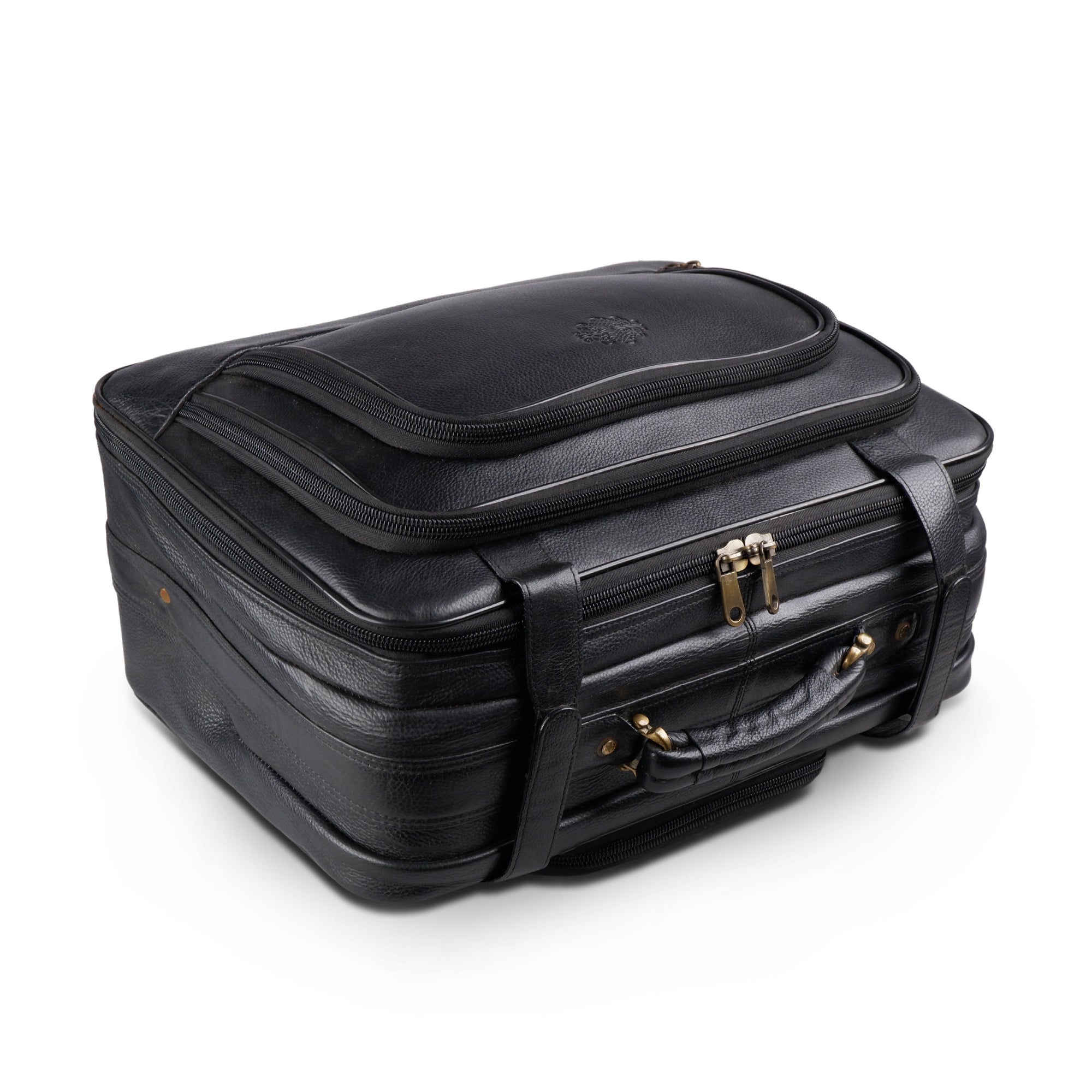 Solid Black Business Trolley Suitcase