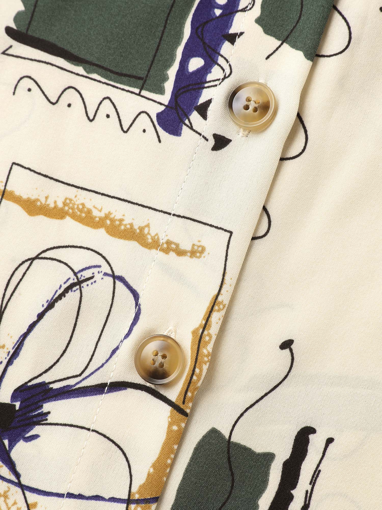 Floral Notes Collared Blouse