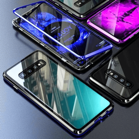 Hot Sale  Magnetic Tempered Glass Double-sided Phone Case For