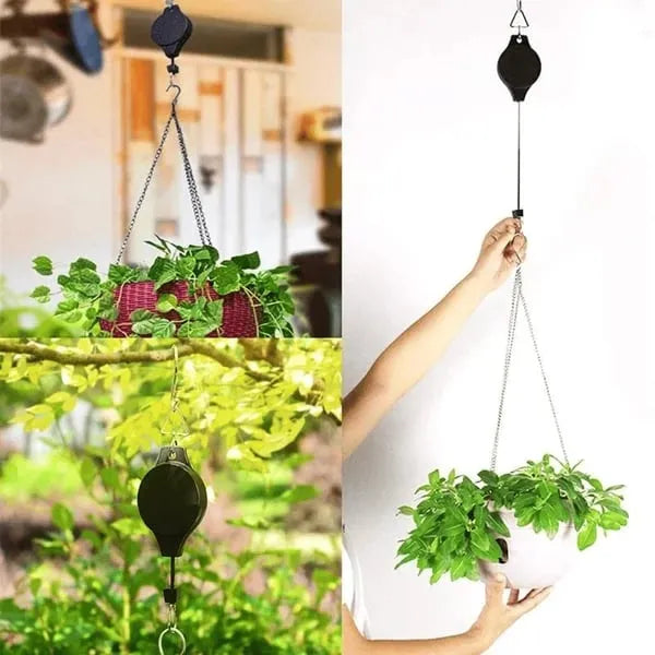 🪴🦜Plant Pulley Set For Garden Baskets Pots. Birds Feeder