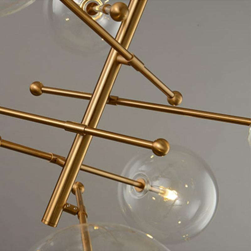 Dana 6 | Brass Modern Chandelier