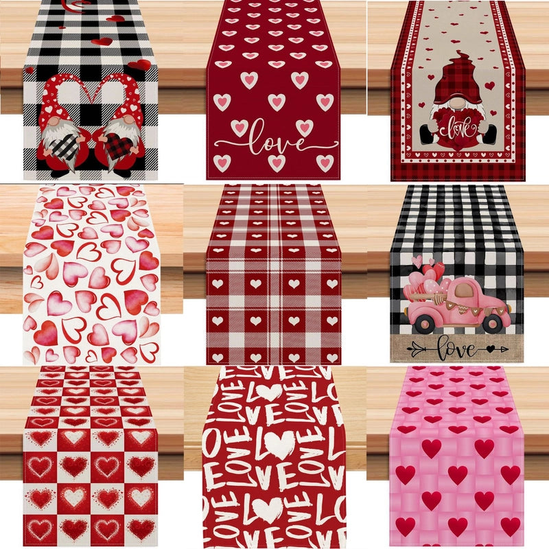 Valentine'S Day Casual Elegant Minimalist Letter Heart Shape Polyester Tablecloths