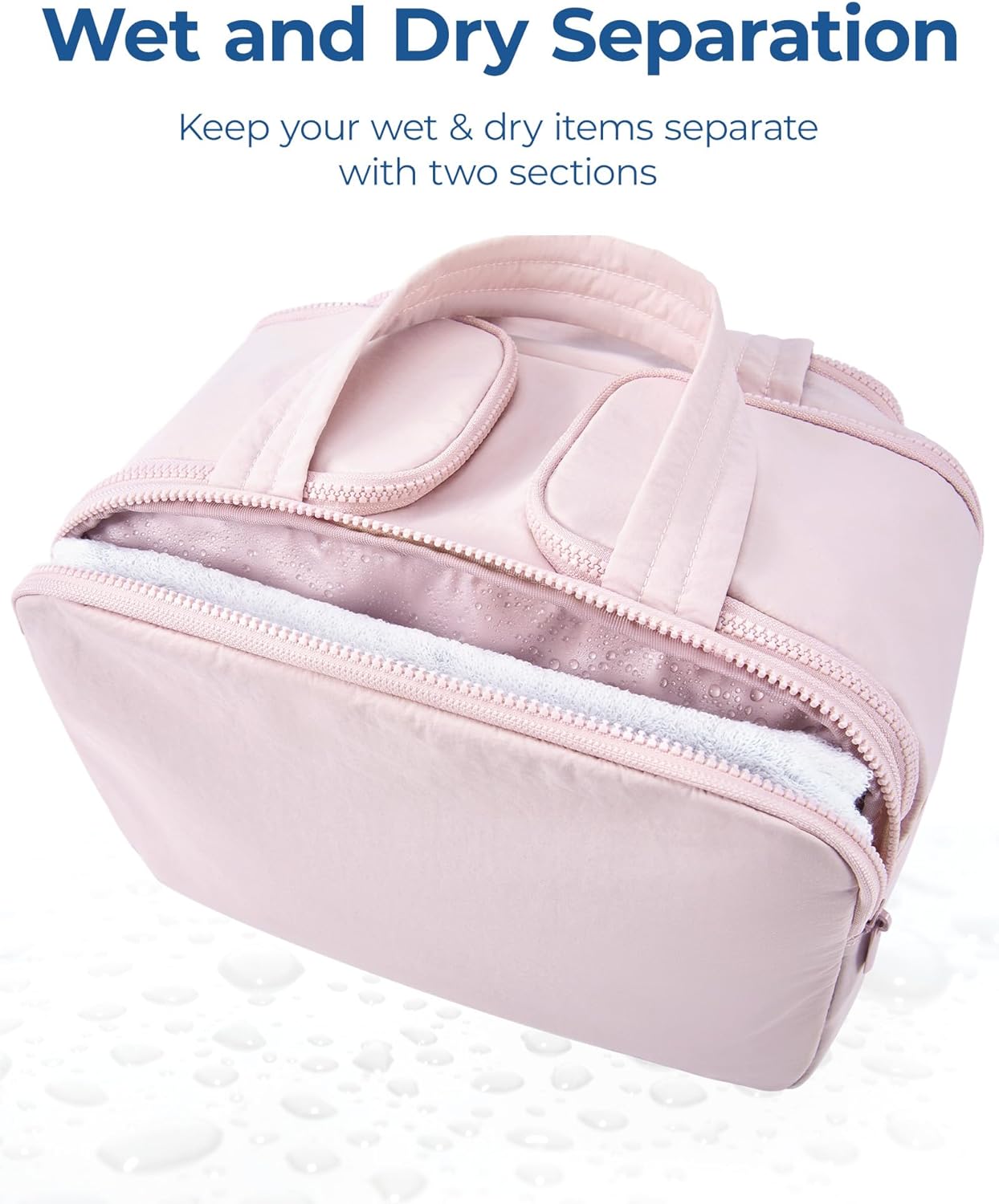 Large Wide-open Travel Makeup Bag