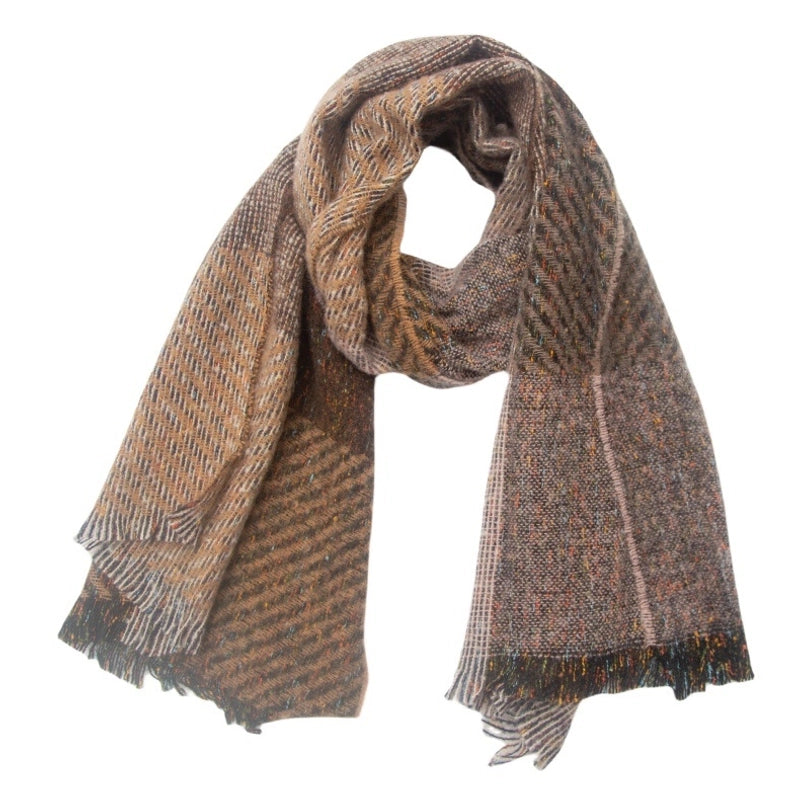 Unisex Casual Minimalist Color Block Polyester Scarf