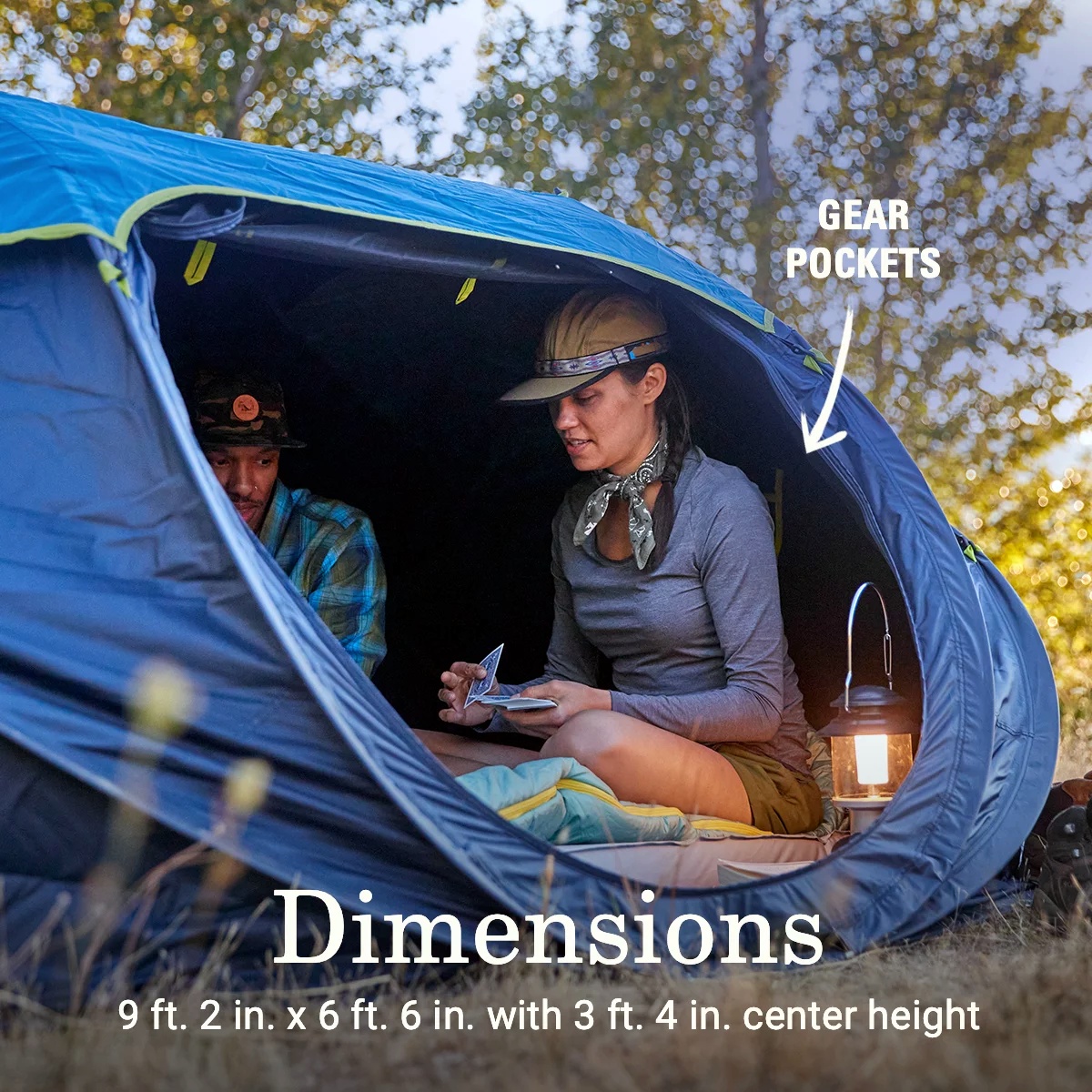 4-Person Camp Burst™ Pop-Up Tent with Dark Room™ Technology