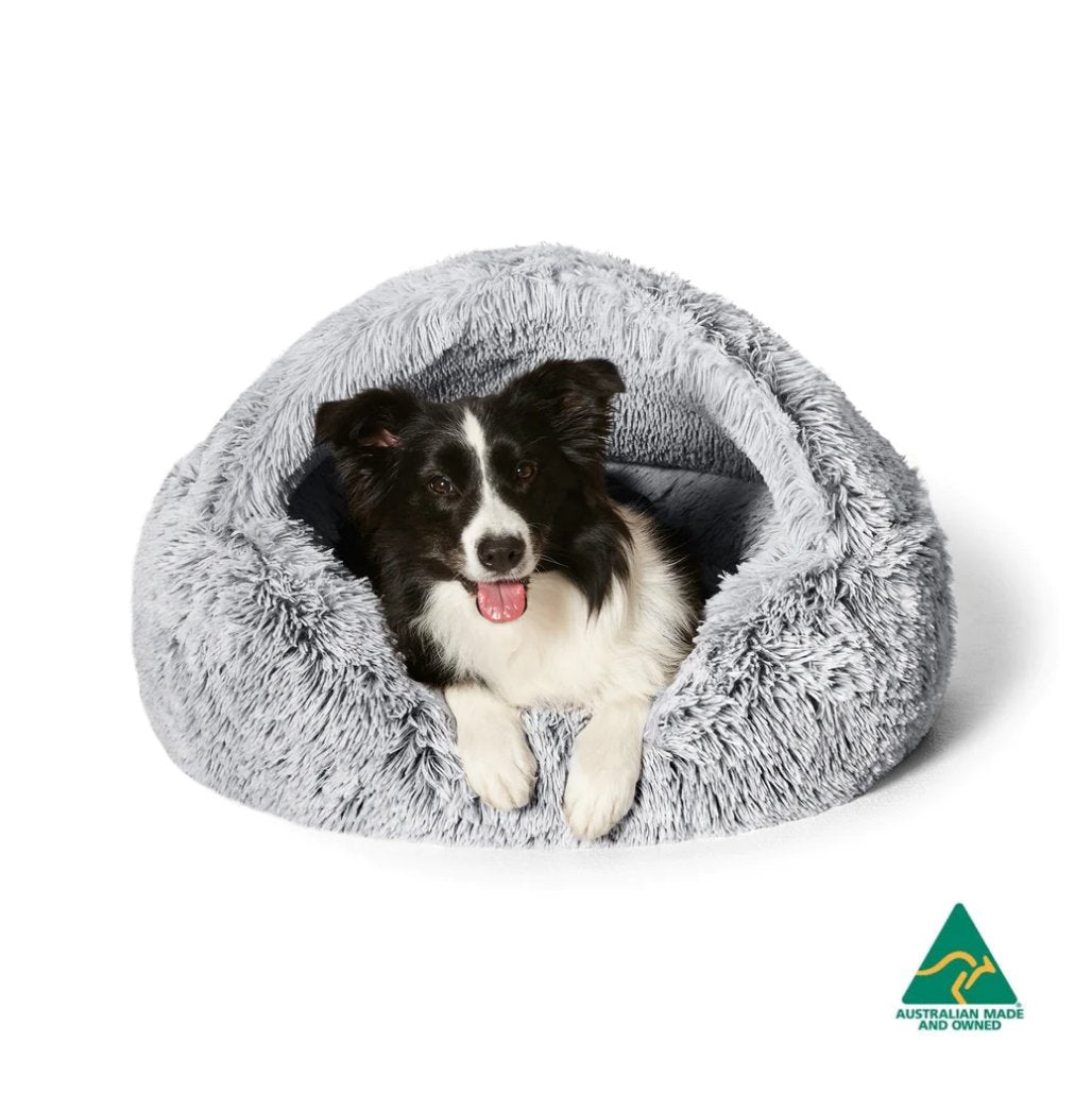 Calming Hoodie Cuddler - Silver Fox (3 Sizes)