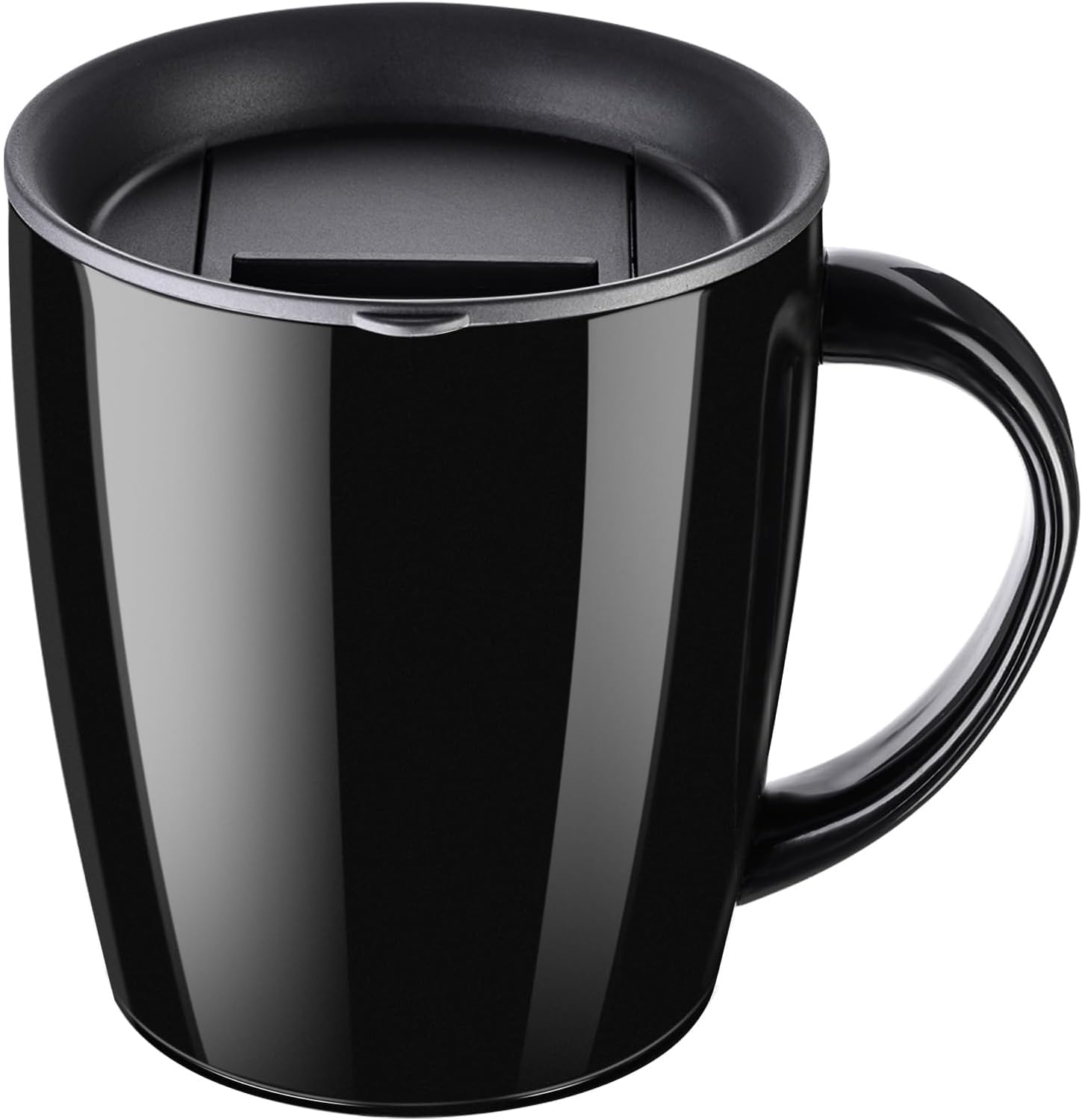 PARACITY Insulated Coffee Cup, Travel Mug With Handle for Hot and Cold Beverages - Double Wall Vacuum, 12.3oz/350ml Blue