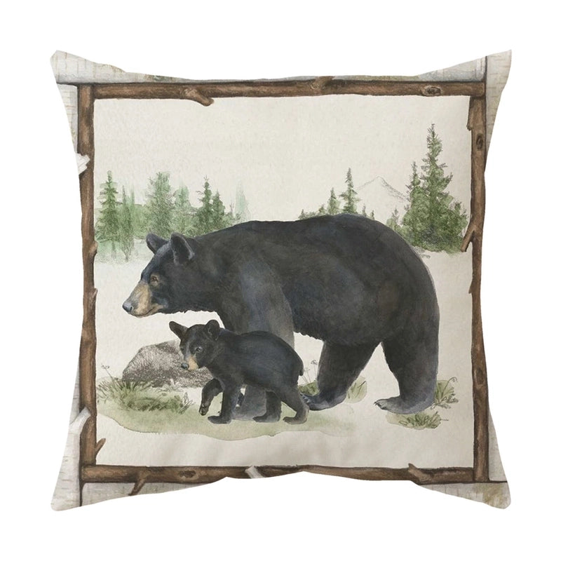 Cute Animal Short Plush Pillow Cases