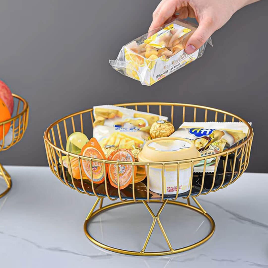 Modern Luxury Metal Fruit Basket
