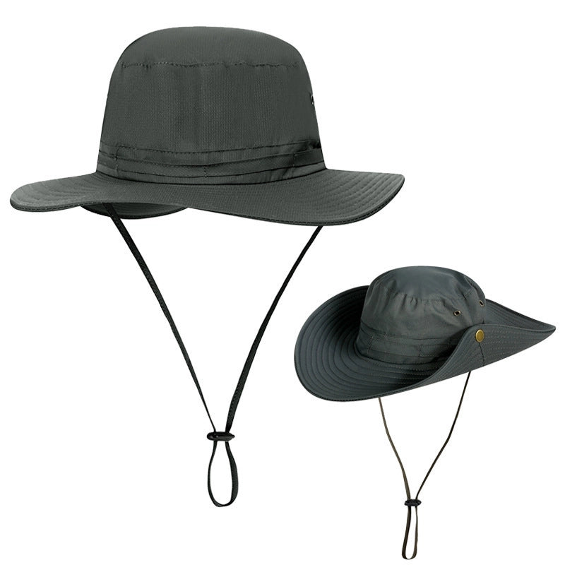 Unisex Casual Minimalist Letter Solid Color Embroidery Big Eaves Bucket Hat