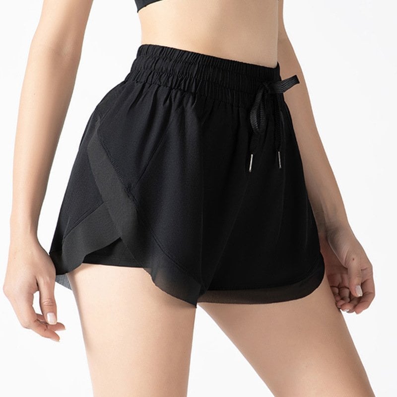 🔥Último día 50% de descuento🔥Butterfly Shorts 2 en 1 Flowy Fitness Yoga Shorts para mujer