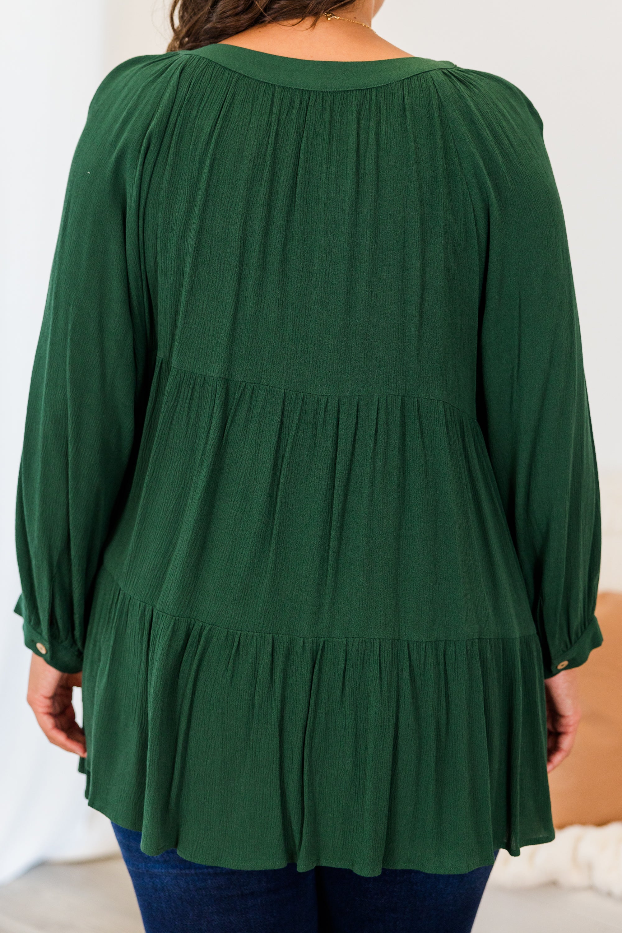 Evermore Top. Forest Green