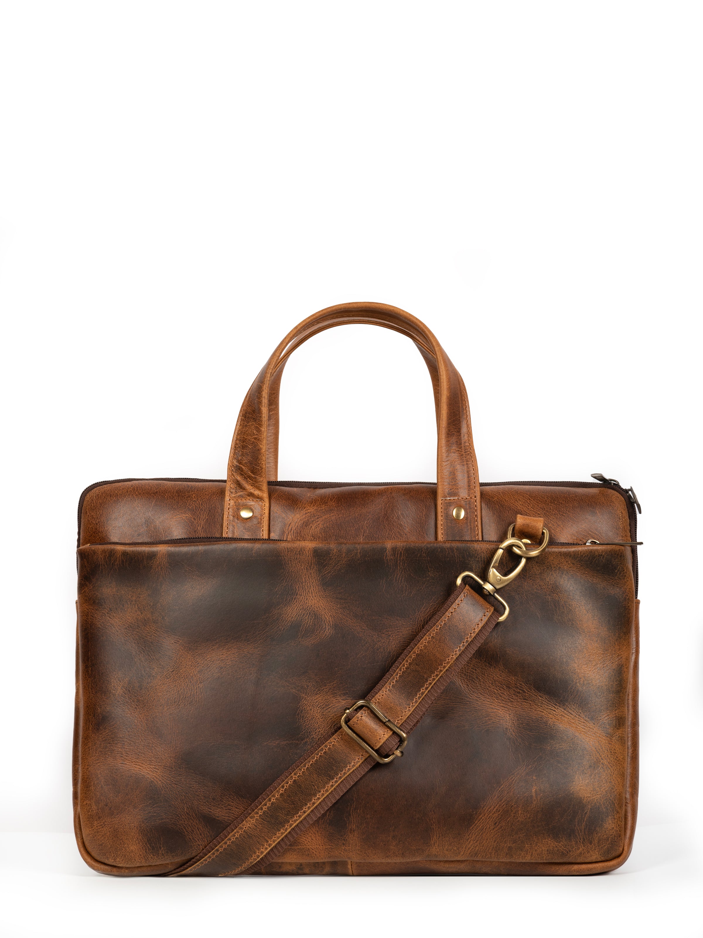 Harbor Laptop Briefcase. Tan