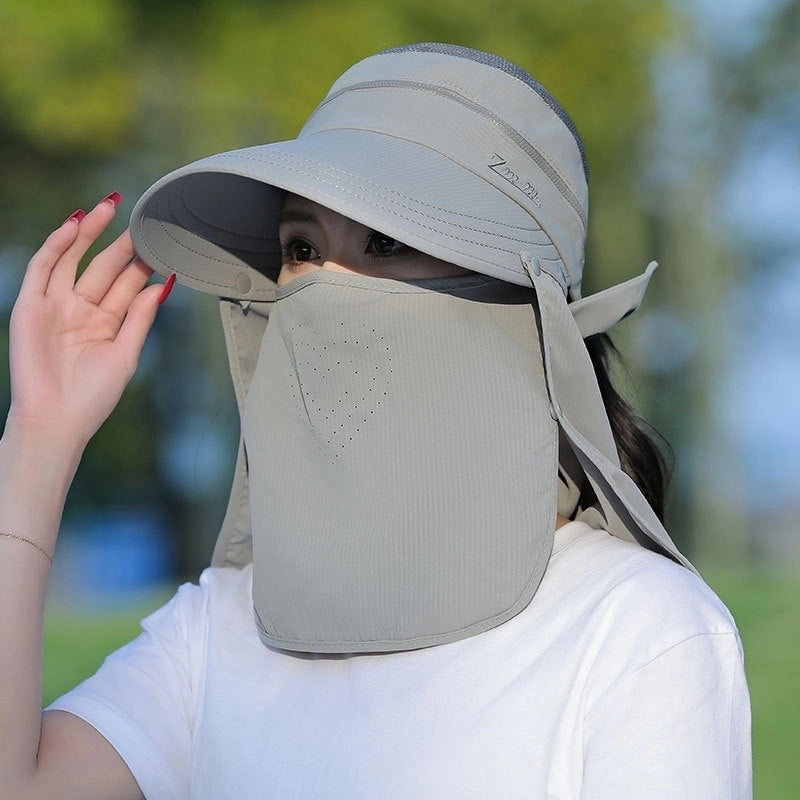 Women's Minimalist Solid Color Big Eaves Sun Hat