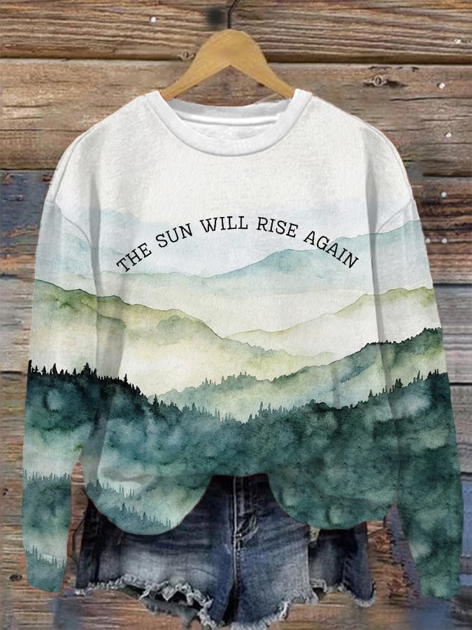 Women's Hurricane Helene North Carolina Strong The Sun Will Rise Again Sweatshirt