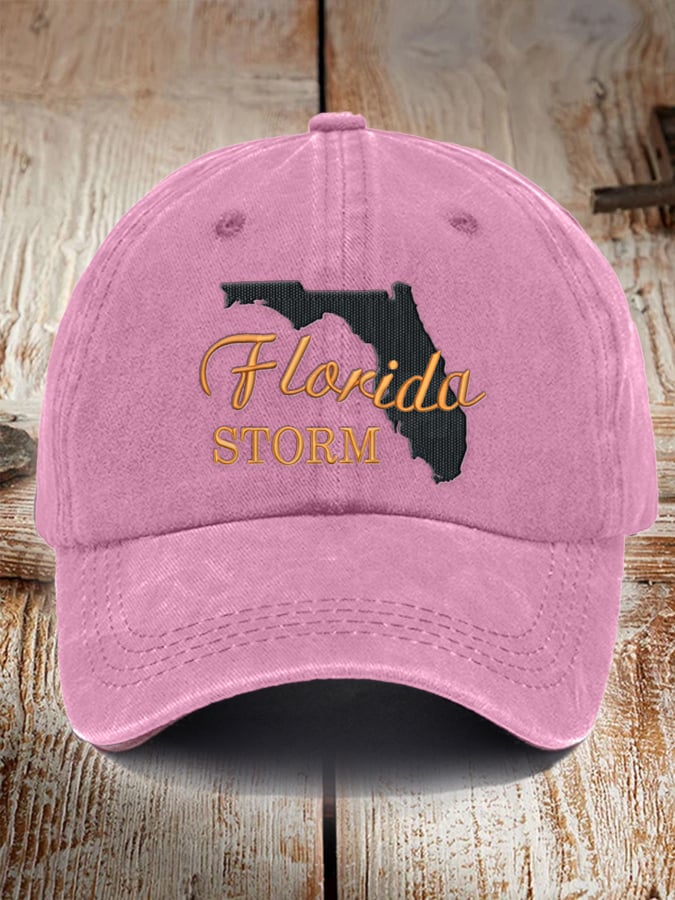 Unisex Distressed Washed Cotton Florida Strong Hot Spot Hat