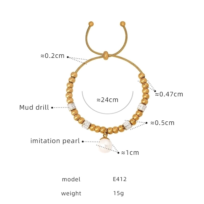 Hip-Hop Exaggerated Devil'S Eye Star Heart Shape Titanium Steel 18K Gold Plated Zircon Bracelets In Bulk