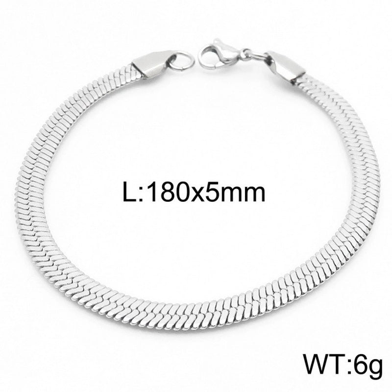Classic Style Solid Color Titanium Steel 18K Gold Plated Plating Chain Necklace