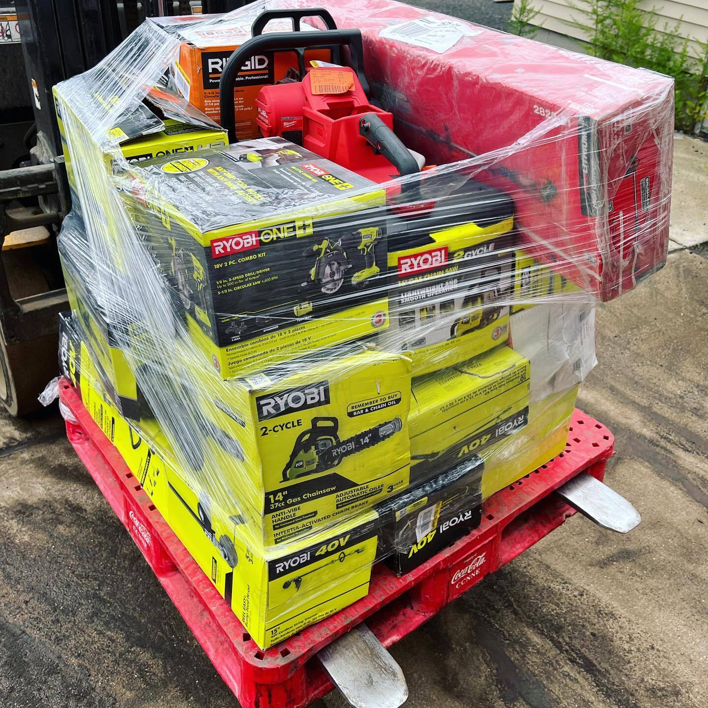 🎁2025  Amazon Customer Returns Tool Pallets Online⭐Buy 7 FOOT TALL “MONSTER” PALLETS Online