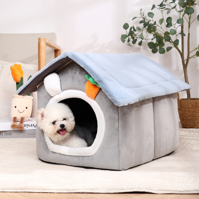 Foldable Carrot Decor Dog Cat House