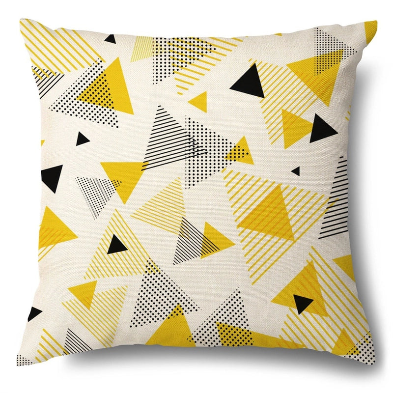 Pastoral Sunflower Linen Pillow Cases