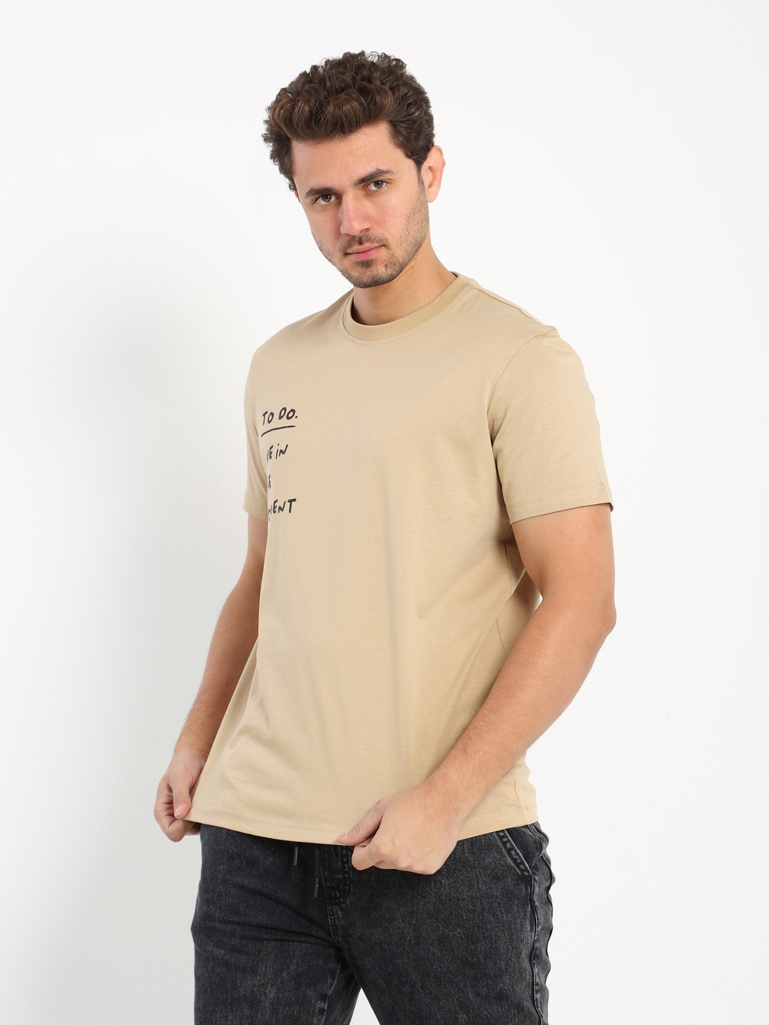 Place Print Half Sleeves T-Shirt